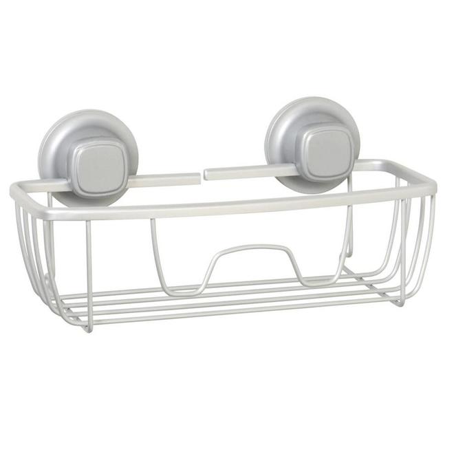 Zenna Home Satin Chrome Aluminum Bathtub Caddy