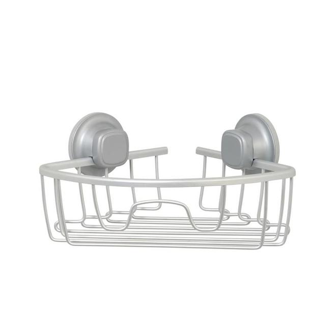 Zenna Home Satin Chrome Aluminum Bathtub Caddy