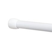 Zenna Home 76-in White Adjustable Shower Curtain Rod