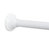 Zenna Home 54-in to 88-in Adjustable White Shower Rod