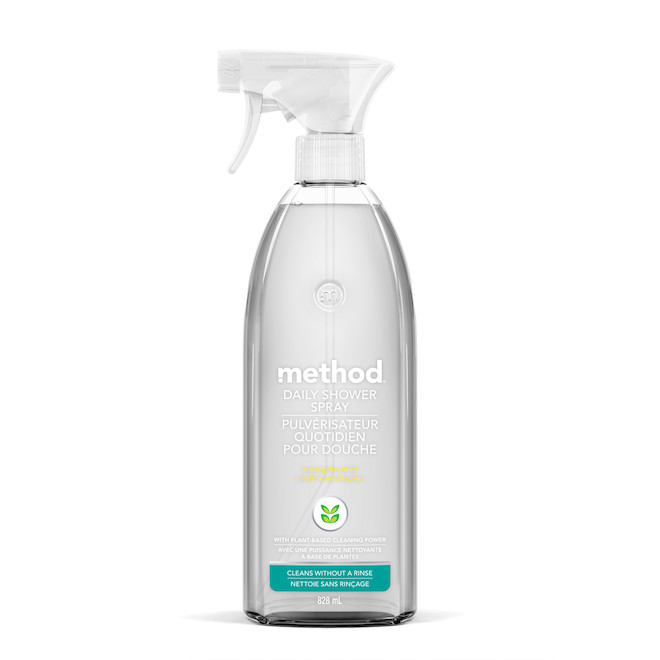 Nettoyant liquide quotidien pour la douche Method de 828 ml biodégradable, parfum eucalyptus menthe