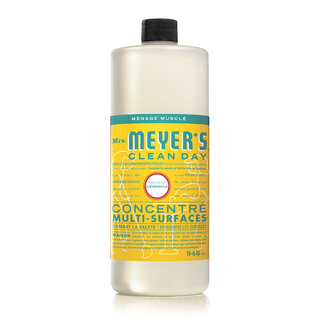 Nettoyant quotidien liquide multi-surfaces Clean Day Mrs. Meyers de 946 ml, parfum de chèvrefeuille