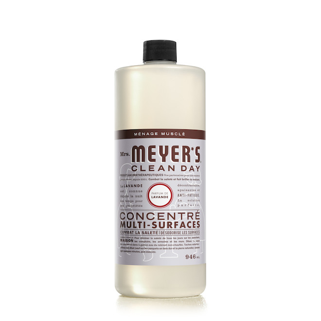 Nettoyant quotidien liquide multi-surfaces Clean Day Mrs. Meyers de 946 ml, parfum de lavande