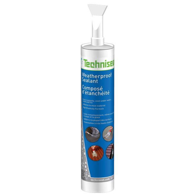 Composé d'étanchéité pour surface humide et sèche Techniseal, grande élasticité, 300 ml