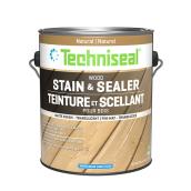 Techniseal Maintenance-Free Water-Based Wood Protector - Low VOC - Natural - Matte - 3.78-L
