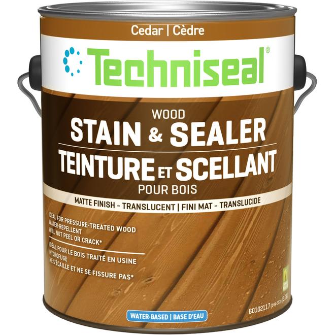 Techniseal Maintenance-Free Wood Protector - Cedar - Translucent Matte - 3.78-L
