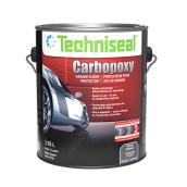 Protecteur pour plancher de garage en polycarbonate lustré Techniseal 3,78 L, charbon