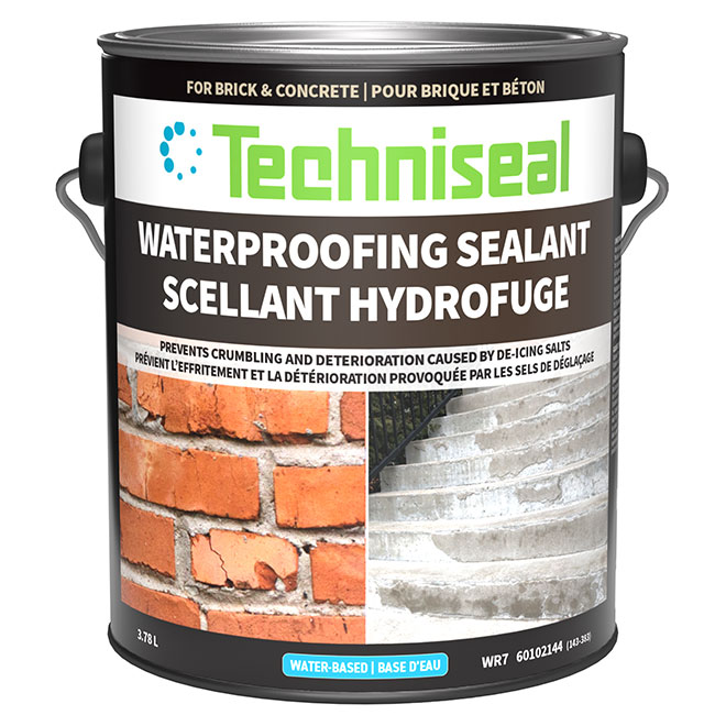 Scellant hydrofuge pour brique et béton Techniseal, mat, à base d'eau, 3,78 L