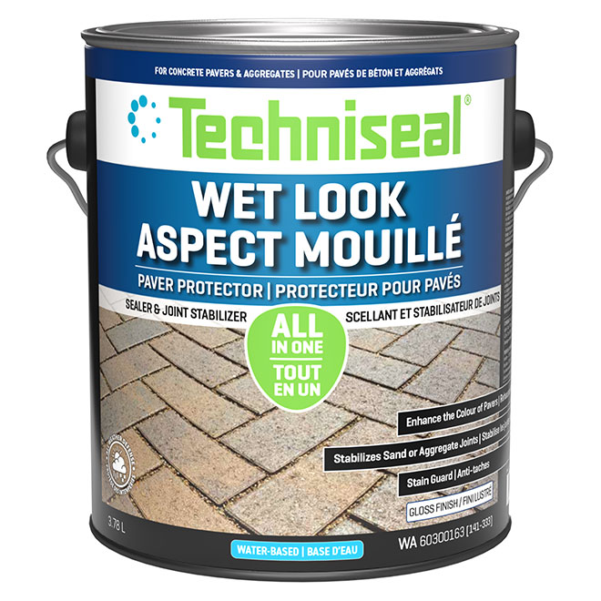 Techniseal Concrete Paver Protector - Semi-Gloss Finish - Colour Boost Protector - 3.78 L
