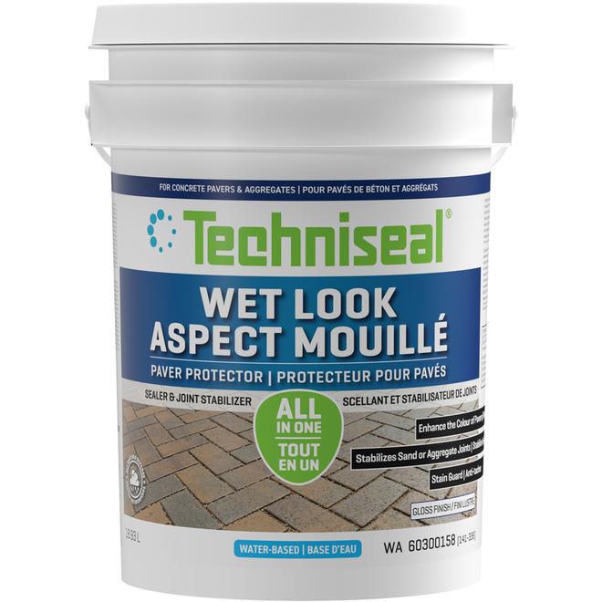 Techniseal Concrete Paver Protector - Semi-Gloss Finish - Colour Boost Protector - 18.93 L