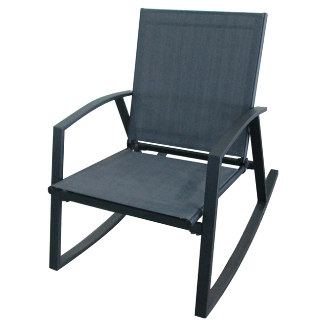 Uberhaus Patio Rocking Chair - Dark Grey 15S0531K Uberhaus Patio Rocking Chair - Dark Grey 15S0531K