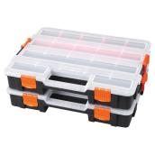 Organizers with Compartments - Orange/Black