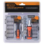 Ratcheting Screwdriver and Ratchet Driver Set -45 Pieces