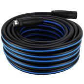 VALU+ Hybrid Polymer 5/8-in Dia. Heavy-Duty Black Garden Hose - 50 feet