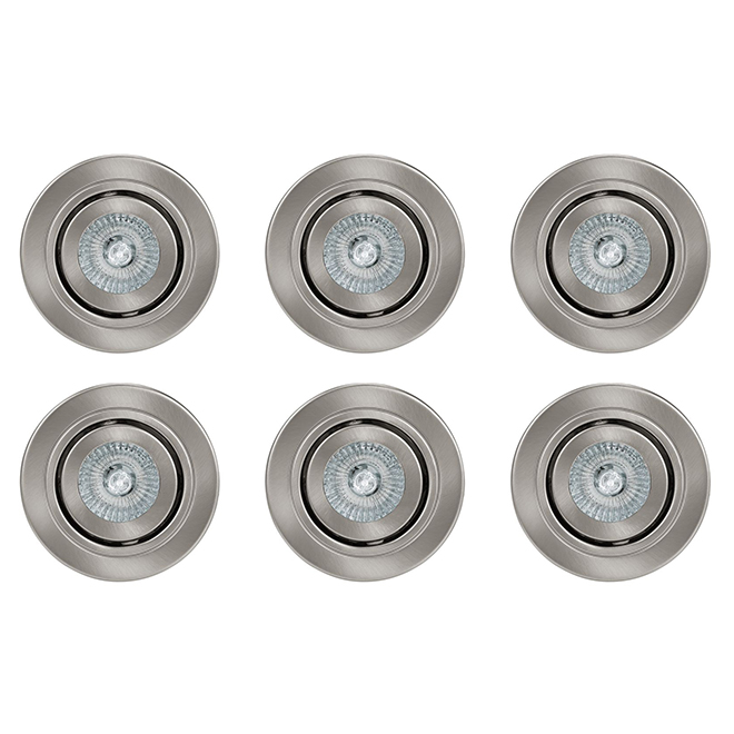 PORTFOLIO Set of 6 Gimbal Trim Recessed Lights 3