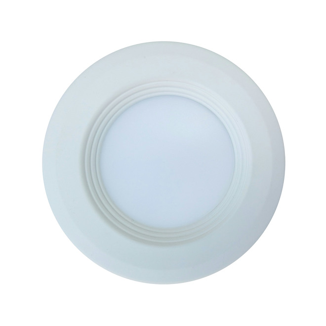 Utilitech Recessed Lights with Baffle - Remodel - Integrated LED - Fits Opening 3-in - Matte White - 4-Pack