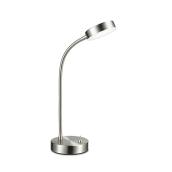 Project Source 13.25-in Adjustable Desk Lamp with Metal Shade - Brushed Nickel