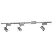 3-Light Step Linear Track Lighting Kit - Satin Nickel