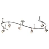 6-Light Flex Rail Lighting Kit - Satine Nickel