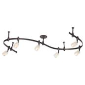 6-Light Flex Rail Lighting Kit - Oil Rubbed Bronze