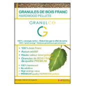 Granules de bois franc Granulco, 40 lb