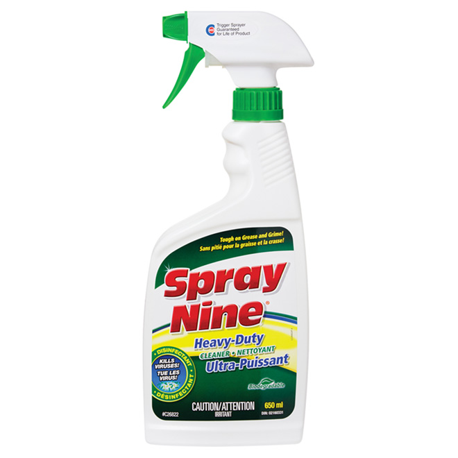 Nettoyant ultra-puissant désinfectant Spray Nine, 650 ml