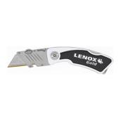 Couteau utilitaire à usages multiples Lenox, 4 po, aluminium et caoutchouc, noir et argent