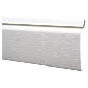 Mitten Top Front Rail Skirting - Frosted White - Vinyl - 12-ft L