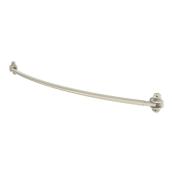 Tringle de douche courbe VALU+ extensible en métal au fini acier inoxydable, 60 à 72 po