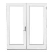 JELD-WEN 5-ft 1-Lite Inswing Left Handed French Door with Primed Wood Frame