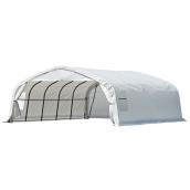 Abri d'auto blanc Northern Shelter en polyéthylène et acier, 20 x 20 x 10 pi