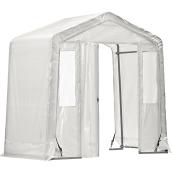 Abri pour vestibule blanc Northern Shelter en polyéthylène et acier, 8 x 4 x 8 pi