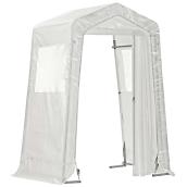 Abri pour vestibule blanc Northern Shelter en polyéthylène et acier, 5 x 4 x 8 pi