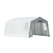 Abri hivernal pour auto avec fenêtre 11 pi x 16 pi x 8 pi, blanc