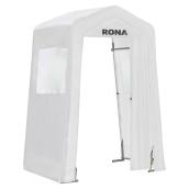 Abri vestibule avec fenêtre 5 pi x 4 pi x 8 pi, blanc