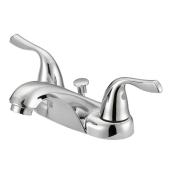 Project Source Polished Chrome 2 Handles Transitional Lavatory Faucet