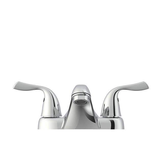 Project Source Polished Chrome 2 Handles Transitional Lavatory Faucet
