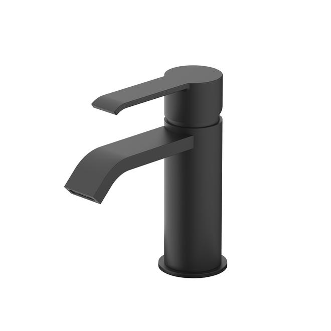 allen + roth Veda 1-Handle Matte Black Bathroom Faucet