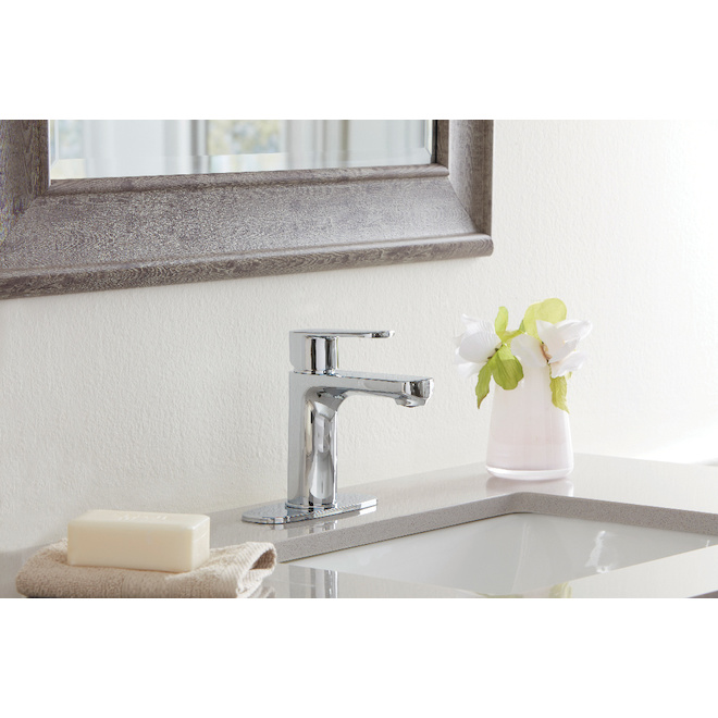 Allen + Roth Kameron 1-Handle Bathroom Faucet - Chrome