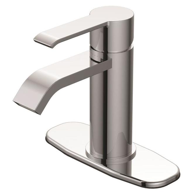 allen + roth Veda Single Handle Chrome Bathroom Faucet