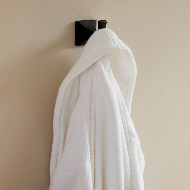 Landon & Co. Leo Matte Black Brass Robe Hook