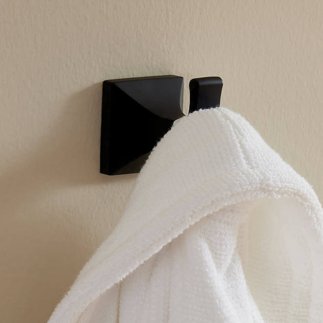 Landon & Co. Leo Matte Black Brass Robe Hook
