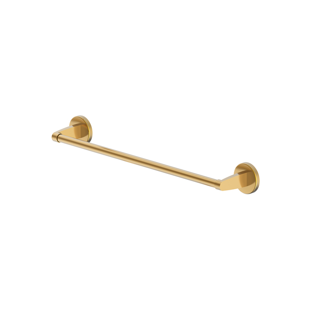 Allen + roth Kameron 18-in Gold Finish Brass Wall Mount Towel Bar