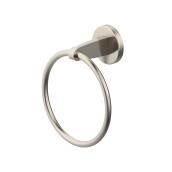 allen + roth Latitude 2 Brushed Bronze Wall Mount Single Towel Ring in the Towel  Rings department at