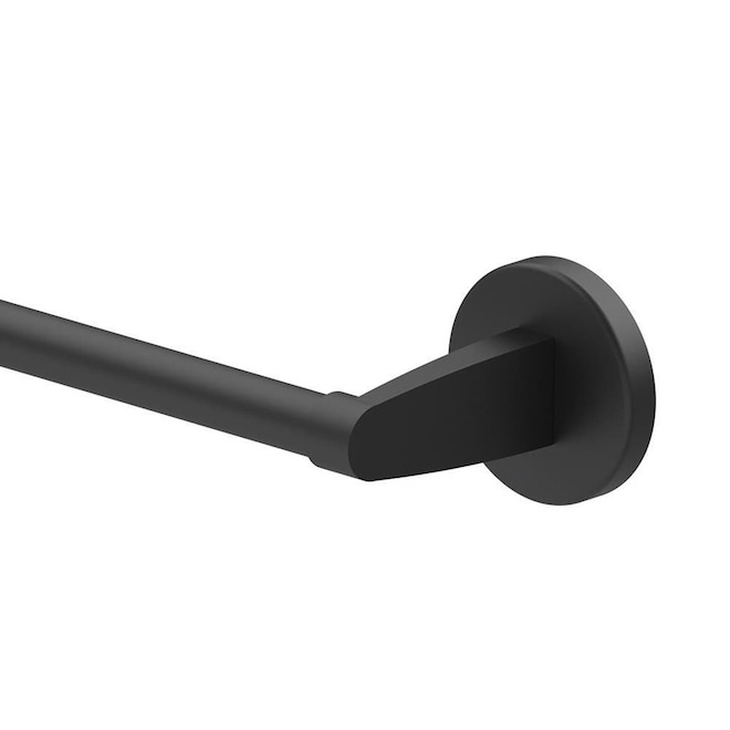 Landon & Co. Nobrix 24-in Matte Black Brass Towel Bar
