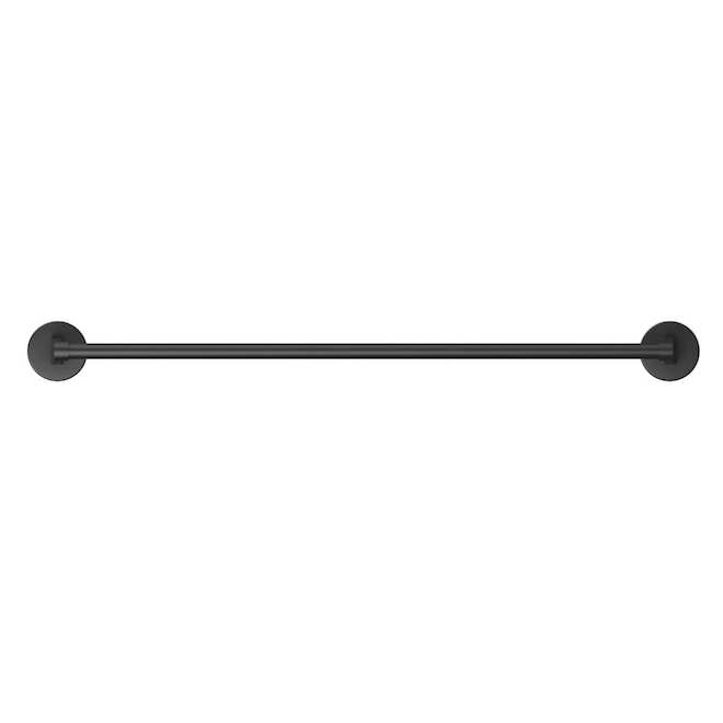 Landon & Co. Nobrix 24-in Matte Black Brass Towel Bar