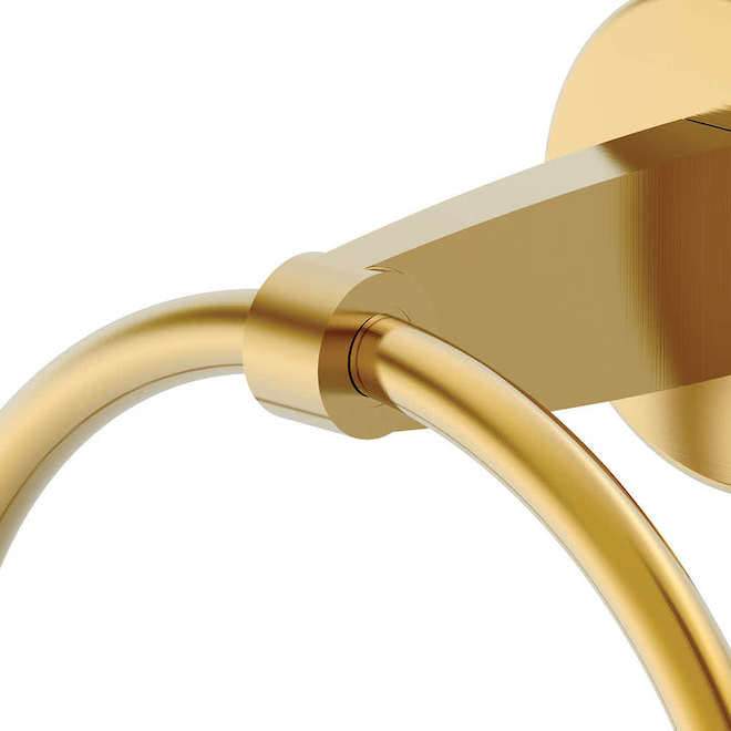 Landon & Co. Nobrix Gold Finish Brass Towel Ring