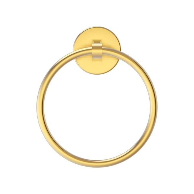 Landon & Co. Nobrix Gold Finish Brass Towel Ring