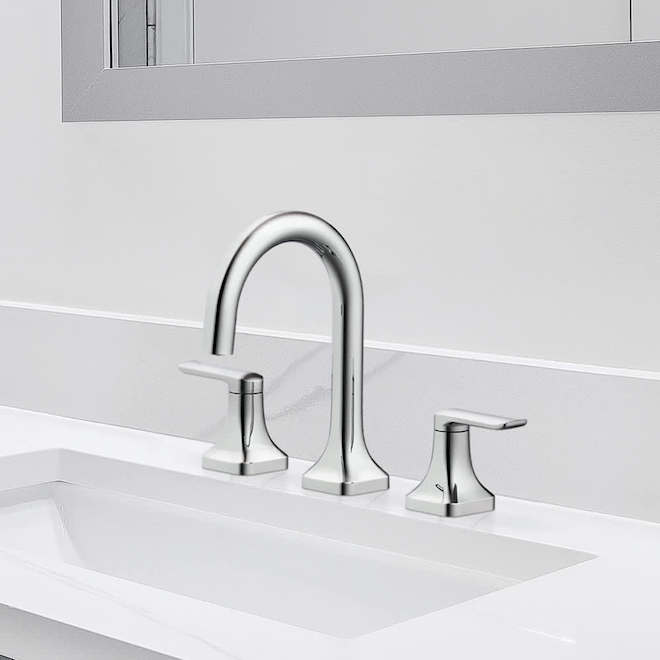 Landon & Co. LUCIO Bathroom Faucet with 2 Handles WaterSense Certified - Chrome
