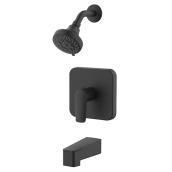 Ensemble robinet pour baignoire-douche LUCIO Landon & Co. à 1 poignée, noir mat